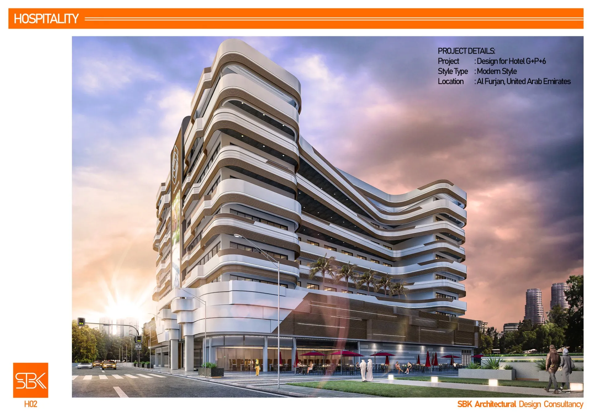 Hotel G+P+6 Alternate View